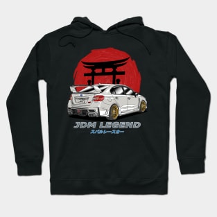 JDM White Subie Impreza  WRX STi Hoodie